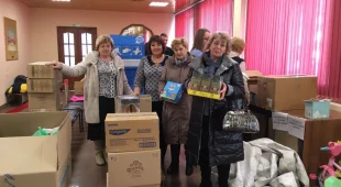  В Серпухове продолжается сбор гуманитарной помощи