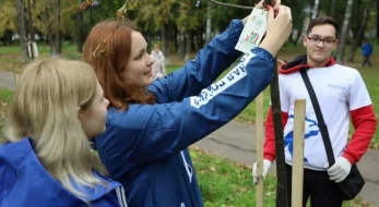 Студенты Серпуховского колледжа приняли участие в экологической акции «Наш лес Посади свое дерево»